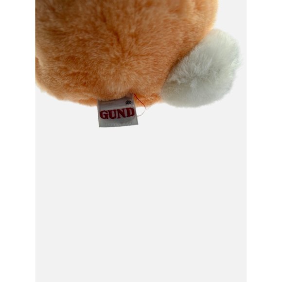 Gund Peach Orange 9" Rabbit Easter Bunny Holding Carrot 1983 Plush Stuffed Toy - Picture 8 of 10